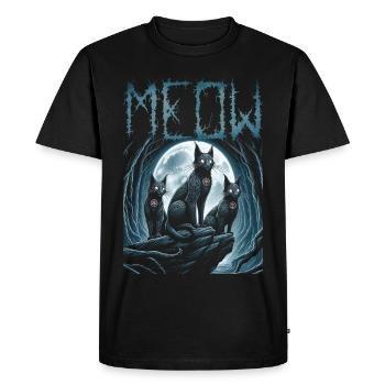 Black Metal, Cat Goth et Death Metal - T-shirt Premium bio Homme - noir - Devant - Nico (187cm)