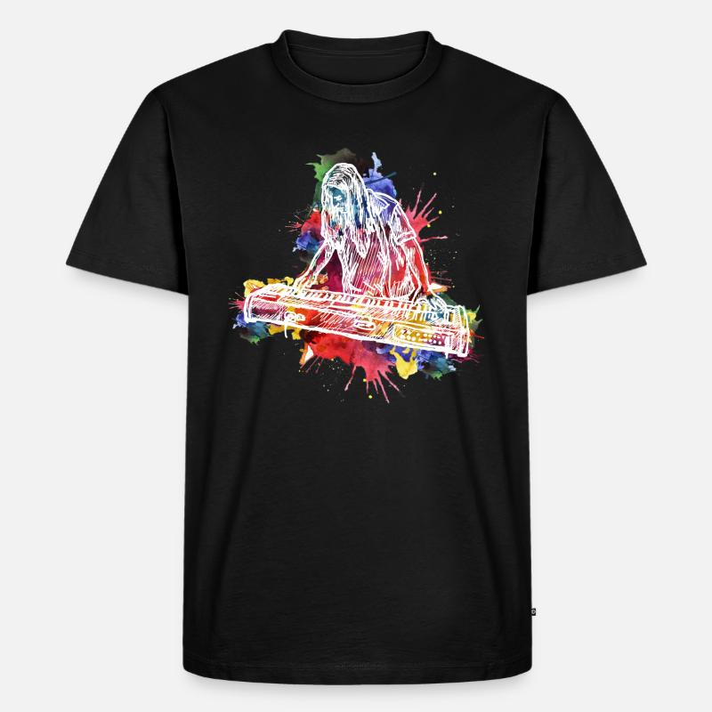 Keyboarder - Männer Premium Bio T-Shirt - Schwarz