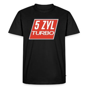 5 cylinder engine with turbo 5 cylinder driver - Men's Premium Organic T-Shirt - black - Front - Nico (187cm)