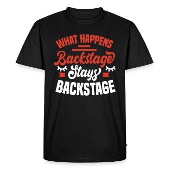 Motif de théâtre pour les acteurs de théâtre - T-shirt Premium bio Homme - noir - Devant - Nico (187cm)
