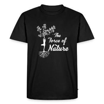 Nature Earth Climat Arbres Arbre de vie Mère Terre Live - T-shirt Premium bio Homme - noir - Devant - Nico (187cm)