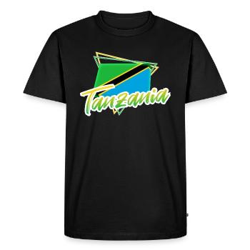 Tanzania - Men's Premium Organic T-Shirt - black - Front - Nico (187cm)