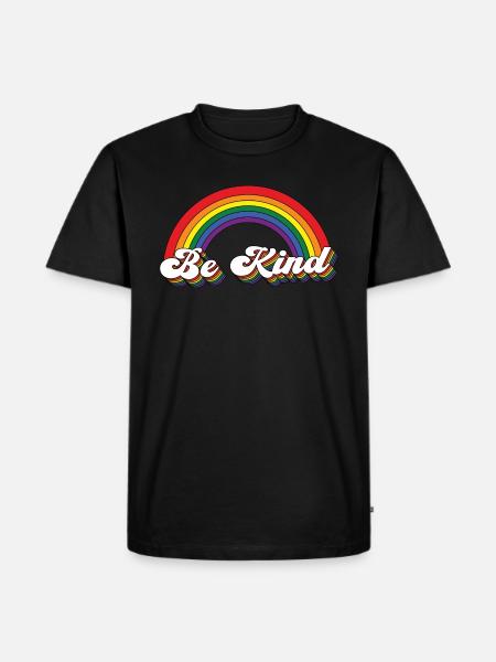 Be Child Rainbow - Men's Premium Organic T-Shirt - black