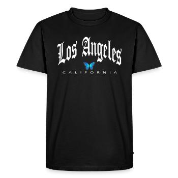 Los Angeles, Californie - T-shirt Premium bio Homme - noir - Devant - Nico (187cm)