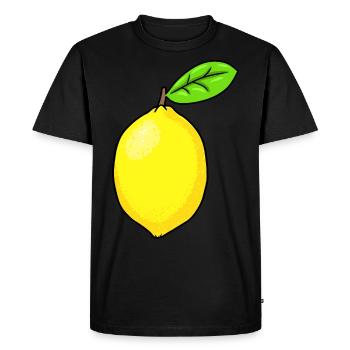 citron acide émotion émotion fruit citron - T-shirt Premium bio Homme - noir - Devant - Nico (187cm)
