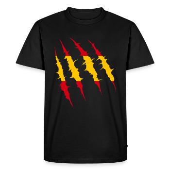 Espagne drapeau de griffe pays drapeau de l’équipe fan - T-shirt Premium bio Homme - noir - Devant - Nico (187cm)