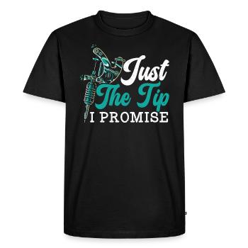 Juste le conseil que je promets Tatouage Tatouage Encre Junkie - T-shirt Premium bio Homme - noir - Devant - Nico (187cm)