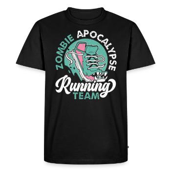 Zombie Apocalypse Running Team Halloween - T-shirt Premium bio Homme - noir - Devant - Nico (187cm)