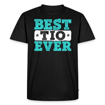 Best Tio Ever Proud Uncle Best Uncle Ever - Men's Premium Organic T-Shirt - black - Front - Nico (187cm)