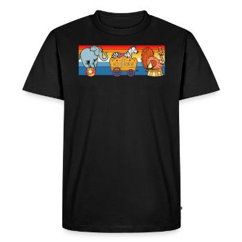 Personnel de cirque Cirque Sécurité Carnaval Ringmaster - T-shirt Premium bio Homme - noir - Devant - Nico (187cm)