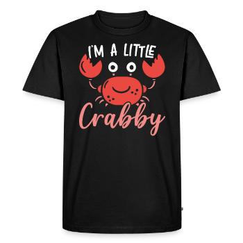 Je suis un petit crabe crabier chuchoteur crabuleux - T-shirt Premium bio Homme - noir - Devant - Nico (187cm)