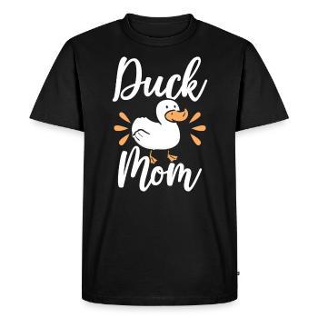 Canard Maman Canard Canard Duckaholic Fête des Mères - T-shirt Premium bio Homme - noir - Devant - Nico (187cm)