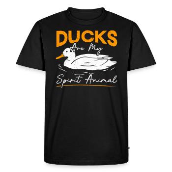 Les canards sont mon Animal Duckling Duck Lover - T-shirt Premium bio Homme - noir - Devant - Nico (187cm)