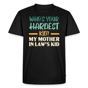 Sarcasme Humour Drôles Blagues Sarcastiques Humoristique - T-shirt Premium bio Homme - noir - Devant - Nico (187cm)