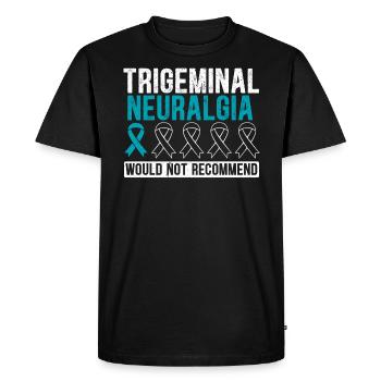 La névralgie du trijumeau ne recommanderait pas le nerf - T-shirt Premium bio Homme - noir - Devant - Nico (187cm)