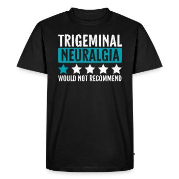 La névralgie du trijumeau ne recommanderait pas le nerf - T-shirt Premium bio Homme - noir - Devant - Nico (187cm)