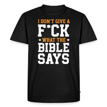 Agnosticisme Athéisme Anti-Religion Agnostique Diable - T-shirt Premium bio Homme - noir - Devant - Nico (187cm)