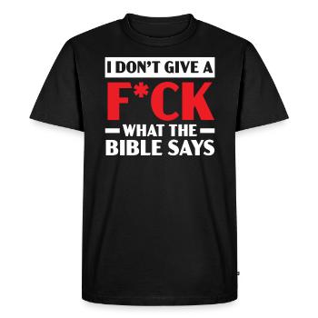 Agnosticisme Athéisme Anti-Religion Agnostique Diable - T-shirt Premium bio Homme - noir - Devant - Nico (187cm)