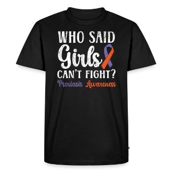 Psoriasis Guerrier Maladie de la peau Sensibilisation au psoriasis - T-shirt Premium bio Homme - noir - Devant - Nico (187cm)