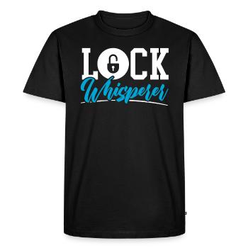 Lock Whisperer Locksmithing Lock Picking Locksmith - Men's Premium Organic T-Shirt - black - Front - Nico (187cm)