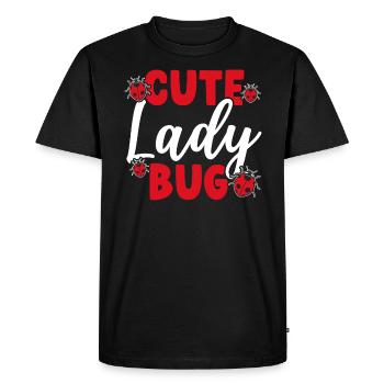 Mignon Ladybug Bug Hunter Entomologie Insect Catching - T-shirt Premium bio Homme - noir - Devant - Nico (187cm)