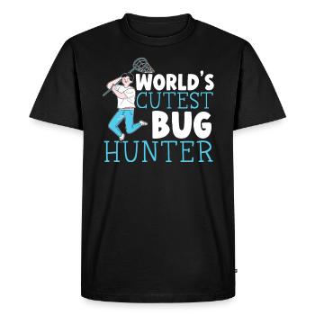 La coccinelle chasseuse d’insectes la plus mignonne au monde - T-shirt Premium bio Homme - noir - Devant - Nico (187cm)