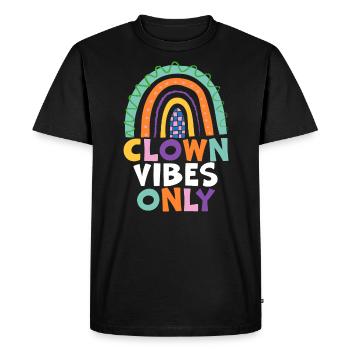 Clown Vibes Only Circus Birthday Party Performer - Men's Premium Organic T-Shirt - black - Front - Nico (187cm)