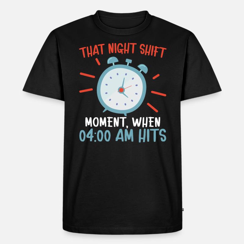 Dieser Nachtschicht-Moment Friedhofsschicht-Mitarbeiter - Männer Premium Bio T-Shirt - Schwarz