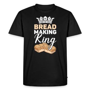 Bread Making King Baking Baker Bake Bakery Bread - Men's Premium Organic T-Shirt - black - Front - Nico (187cm)