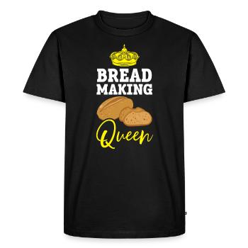 Bread Making Queen Baking Baker Bake Bakery Bread - Men's Premium Organic T-Shirt - black - Front - Nico (187cm)