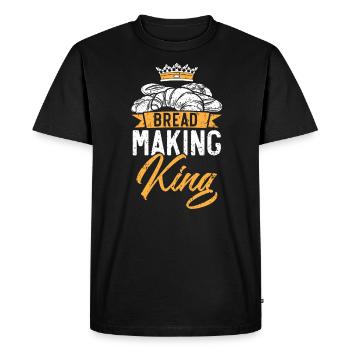 Bread Making King Baking Baker Bake Bakery Bread - Men's Premium Organic T-Shirt - black - Front - Nico (187cm)