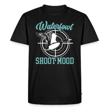Waterfowl Shoot Mood Duck Hunting Animal Hunter - Men's Premium Organic T-Shirt - black - Front - Nico (187cm)