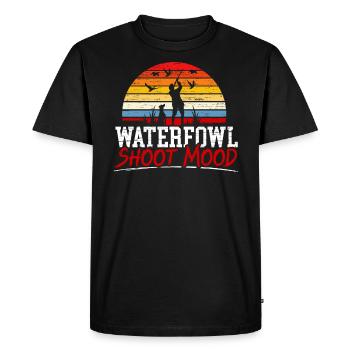 Waterfowl Shoot Mood Duck Hunting Animal Hunter - Men's Premium Organic T-Shirt - black - Front - Nico (187cm)