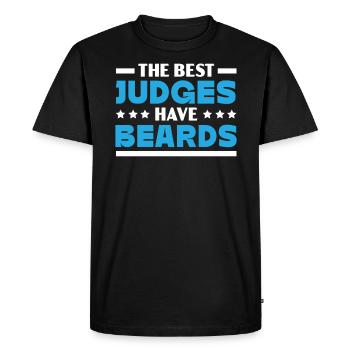 The Best Judges Have Beards Judge Lawyer Justice - Men's Premium Organic T-Shirt - black - Front - Nico (187cm)