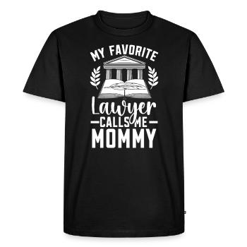 Mon avocat préféré m’appelle maman meilleure maman de tous les temps - T-shirt Premium bio Homme - noir - Devant - Nico (187cm)