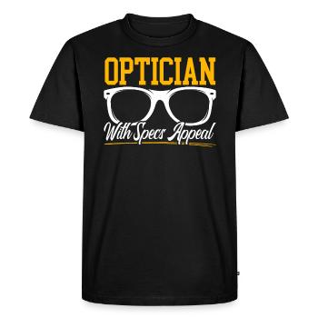 Opticien avec Spécifications Appeal Eye Doctor Optical - T-shirt Premium bio Homme - noir - Devant - Nico (187cm)