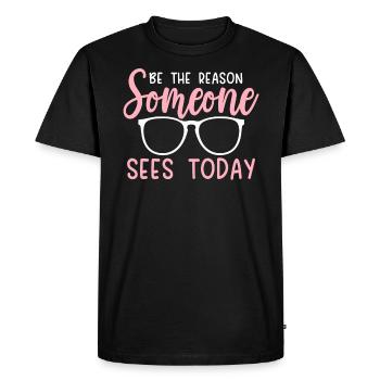 Be The Reason Someone Sees Today Optician - Men's Premium Organic T-Shirt - black - Front - Nico (187cm)