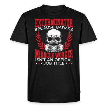Exterminator Animal Control Pest Control - Men's Premium Organic T-Shirt - black - Front - Nico (187cm)