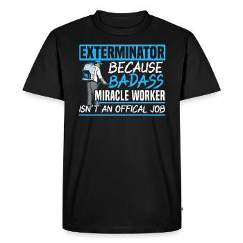 Exterminator Animal Control Pest Control - Men's Premium Organic T-Shirt - black - Front - Nico (187cm)
