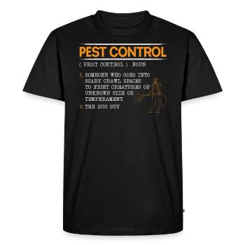 Kammerjäger Tierbekämpfung Schädlingsbekämpfung - Männer Premium Bio T-Shirt - Schwarz - Vorne - Nico (187cm)