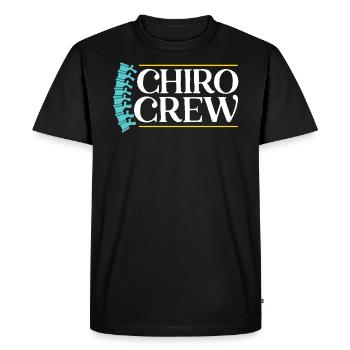 Chiro Crew Chiropraticien Chiropratique Chirurgien de la colonne vertébrale - T-shirt Premium bio Homme - noir - Devant - Nico (187cm)