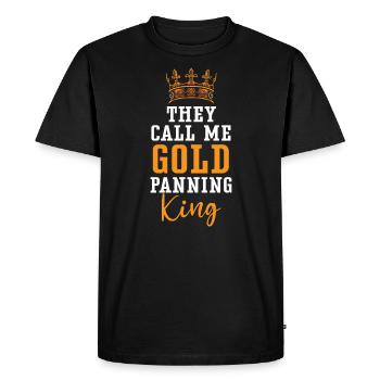 Ils m’appellent Gold Panning King Gold Prospecting - T-shirt Premium bio Homme - noir - Devant - Nico (187cm)