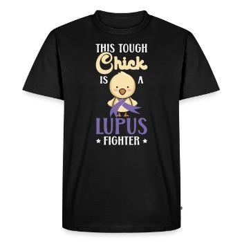 This Chick Is A Lupus Fighter Lupus Awareness - Men's Premium Organic T-Shirt - black - Front - Nico (187cm)