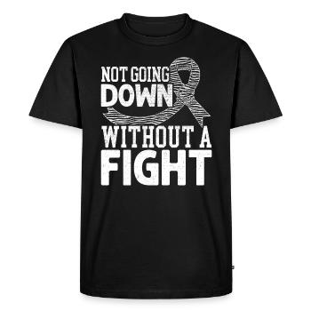Ne pas descendre sans combattre le cancer carcinoïde - T-shirt Premium bio Homme - noir - Devant - Nico (187cm)