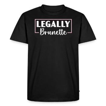 Légalement Brunette Cheveux Bruns Mode Cheveux Blonds - T-shirt Premium bio Homme - noir - Devant - Nico (187cm)