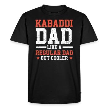 Kabaddi Dad Indian Team Sport Raider Fathers Day - Men's Premium Organic T-Shirt - black - Front - Nico (187cm)