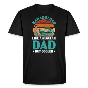Kabaddi Dad Indian Team Sport Raider Fathers Day - Men's Premium Organic T-Shirt - black - Front - Nico (187cm)