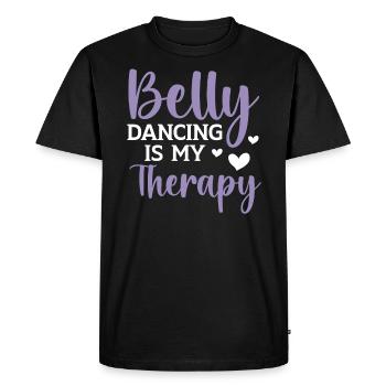 La danse du ventre est ma thérapie Shimmy Danseuse du ventre - T-shirt Premium bio Homme - noir - Devant - Nico (187cm)