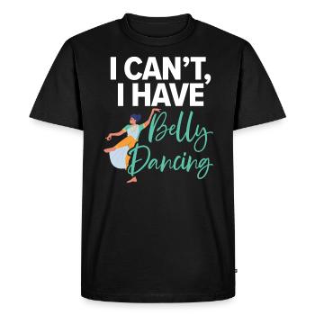 Je ne peux pas avoir danse du ventre danse danse dans le ventre danseuse - T-shirt Premium bio Homme - noir - Devant - Nico (187cm)