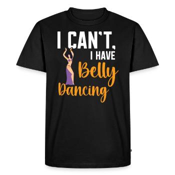 Je ne peux pas avoir danse du ventre danse danse dans le ventre danseuse - T-shirt Premium bio Homme - noir - Devant - Nico (187cm)